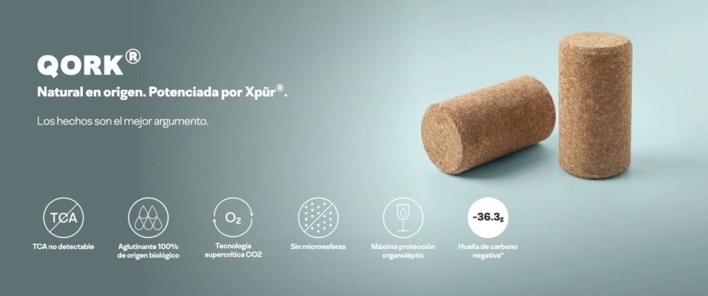 Tapón XPÜR con aglomerantes naturales